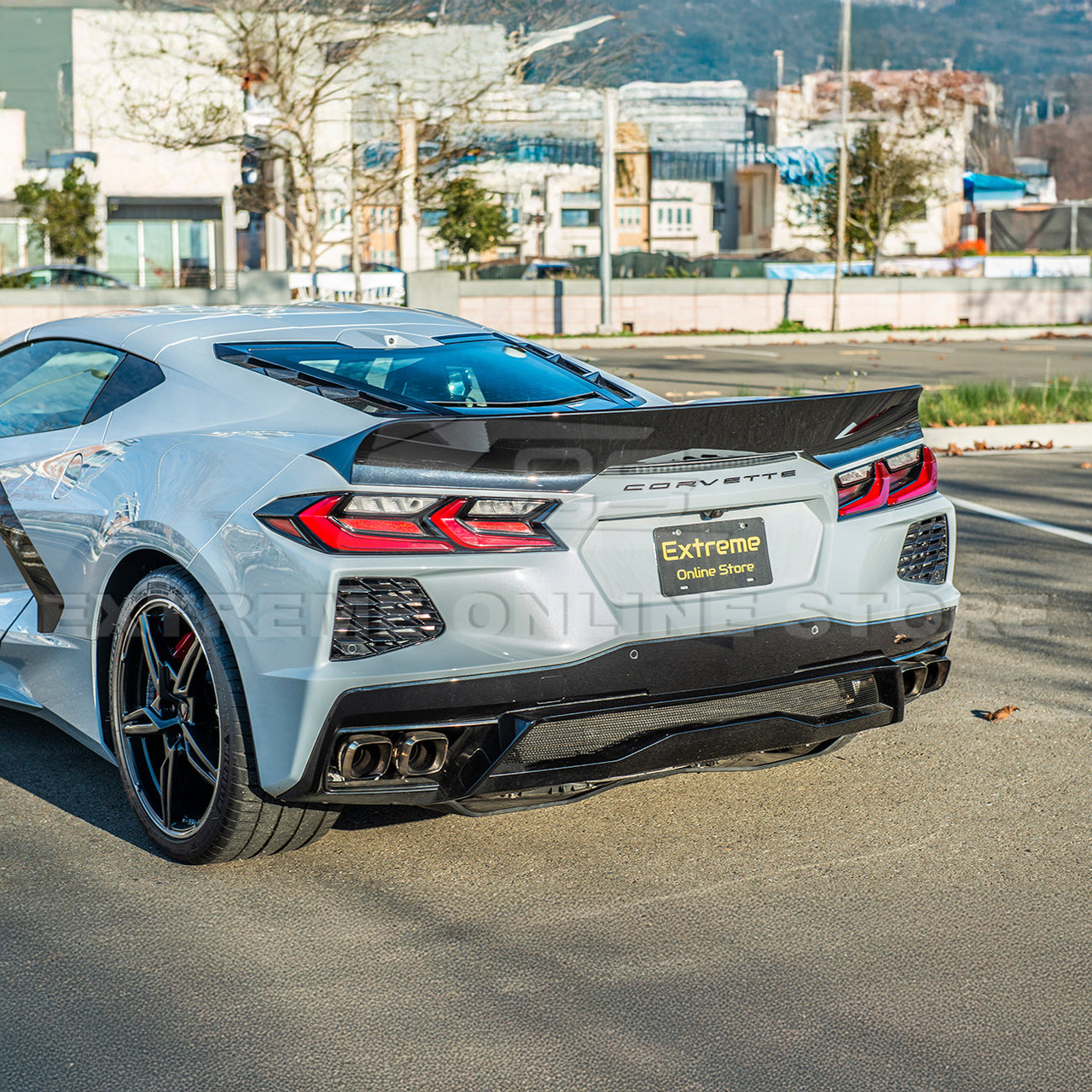 EOS Ducktail Rear Spoiler - Gloss Black - C8 Corvette (SPOILER-380-V2-ABS) EOS Ducktail Rear Spoiler - Gloss Black - C8 Corvette (SPOILER-380-V2-ABS)