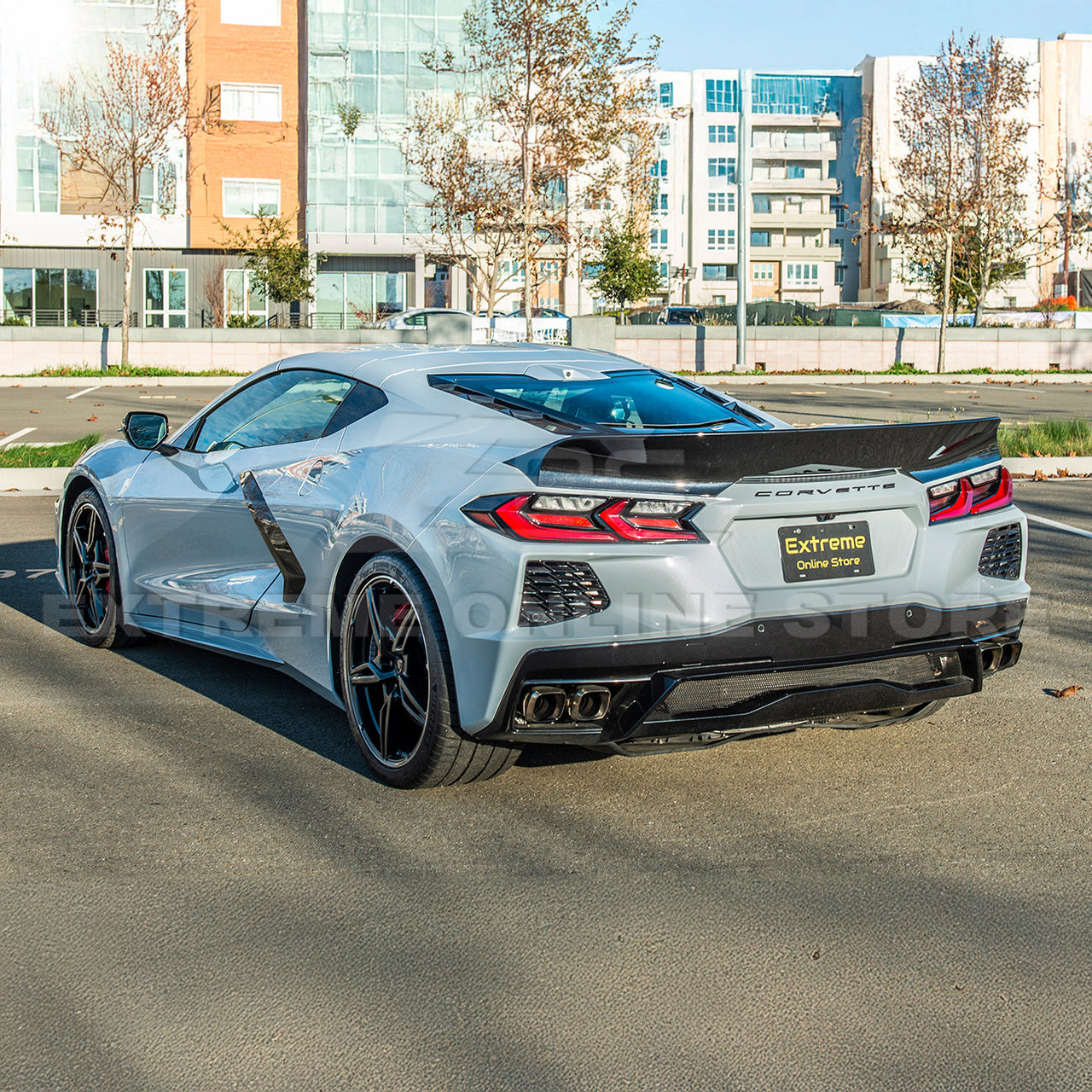 EOS Ducktail Rear Spoiler - Gloss Black - C8 Corvette (SPOILER-380-V2-ABS) EOS Ducktail Rear Spoiler - Gloss Black - C8 Corvette (SPOILER-380-V2-ABS)