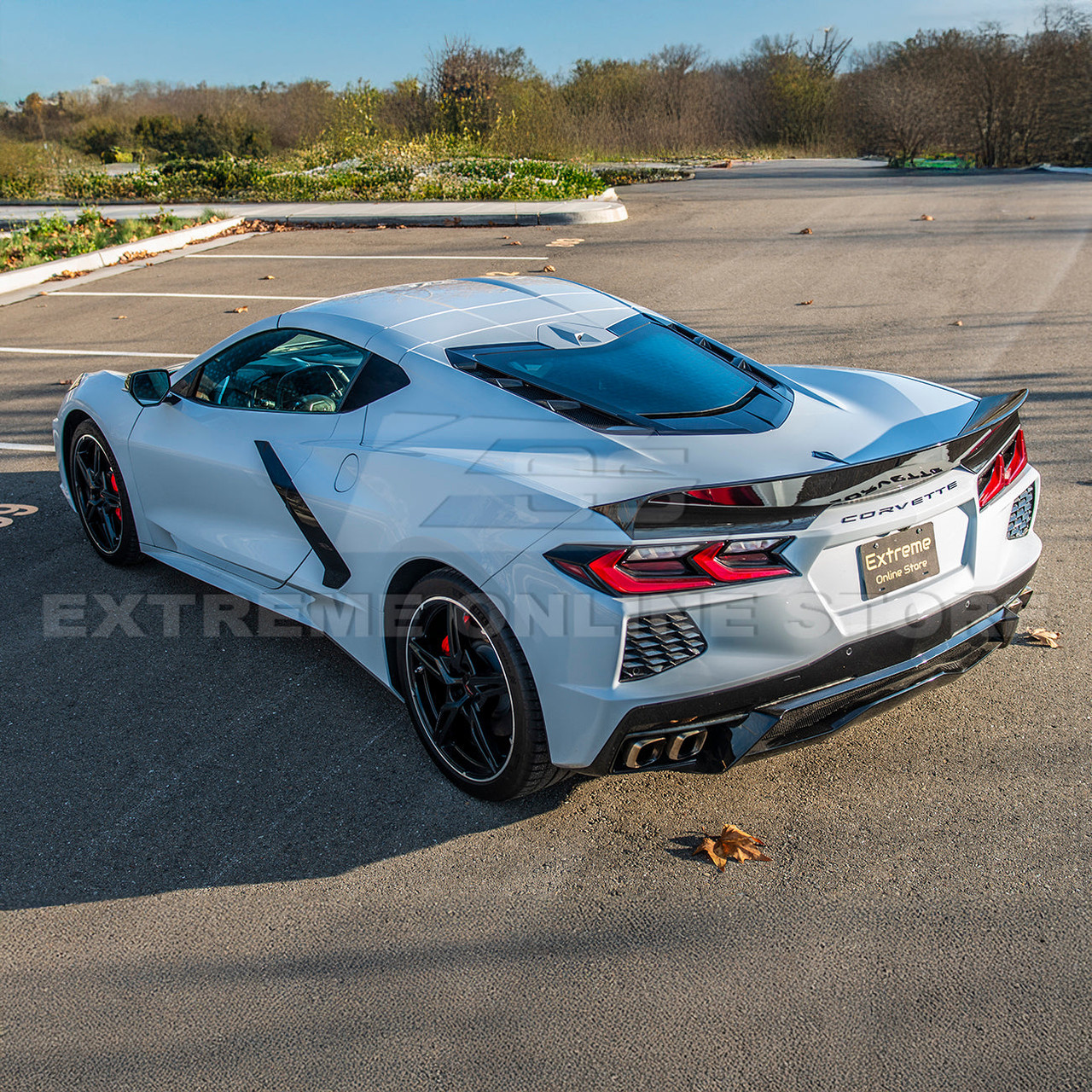 EOS Ducktail Rear Spoiler - Gloss Black - C8 Corvette (SPOILER-380-V2-ABS) EOS Ducktail Rear Spoiler - Gloss Black - C8 Corvette (SPOILER-380-V2-ABS)