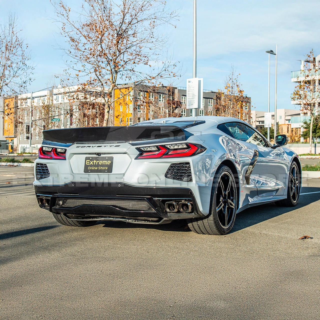 EOS Ducktail Rear Spoiler - Gloss Black - C8 Corvette (SPOILER-380-V2-ABS) EOS Ducktail Rear Spoiler - Gloss Black - C8 Corvette (SPOILER-380-V2-ABS)