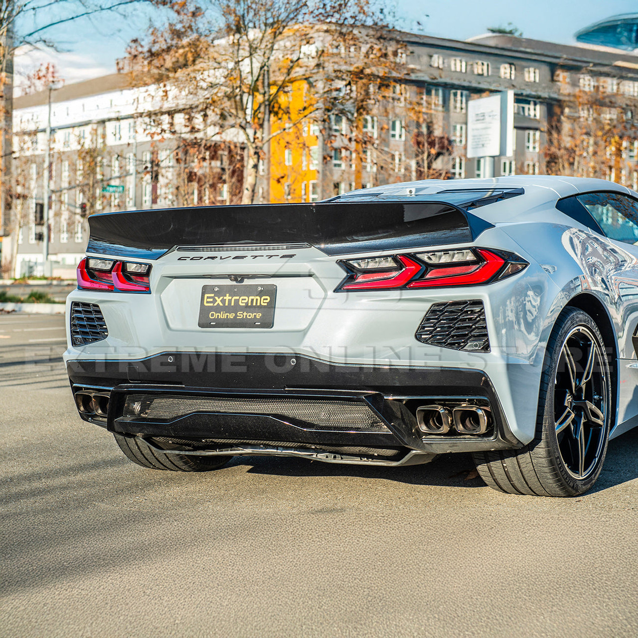 EOS Ducktail Rear Spoiler - Gloss Black - C8 Corvette (SPOILER-380-V2-ABS) EOS Ducktail Rear Spoiler - Gloss Black - C8 Corvette (SPOILER-380-V2-ABS)