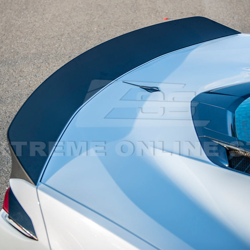 EOS Ducktail Rear Spoiler - Unpainted Black - C8 Corvette (SPOILER-380-ABS)