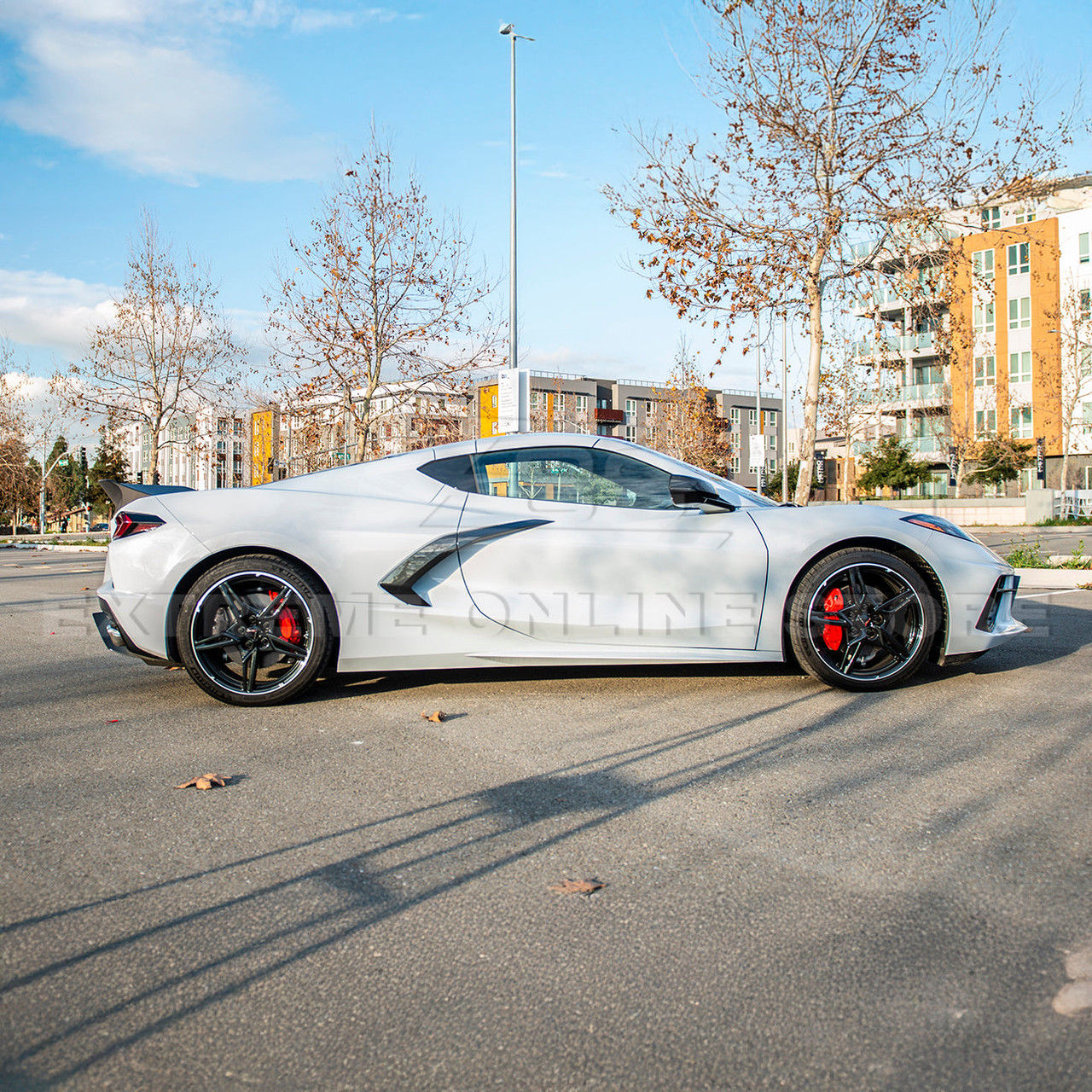 EOS Ducktail Rear Spoiler - Unpainted Black - C8 Corvette (SPOILER-380-ABS)