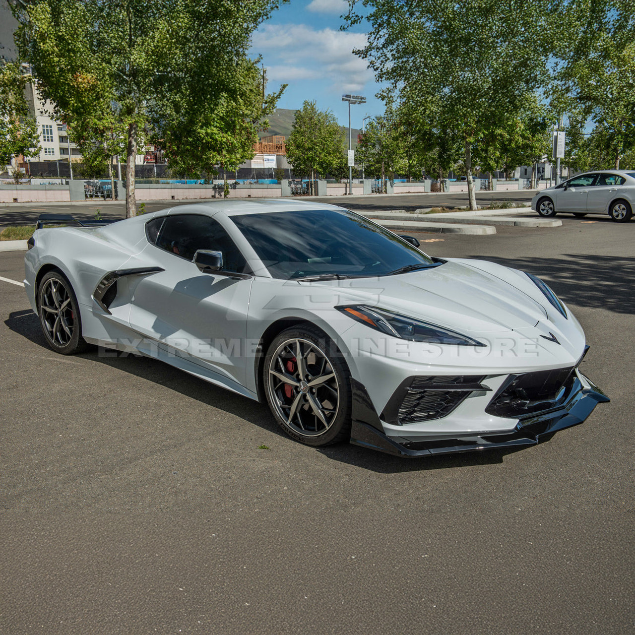 EOS Track Edition Front Splitter - Gloss Black - C8 Corvette (FLIP-511-ABS)