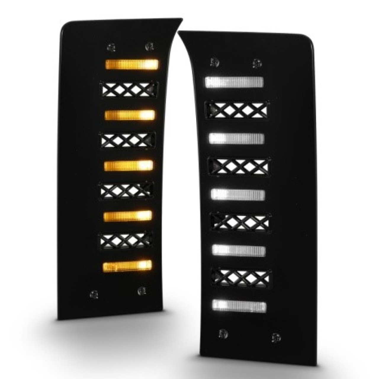 ANZO 22-24 Toyota Tundra (w/Factory LED Refl. & OE Bumper) Z-Series Full LED DRL Vent Lights - Pair - 511089X