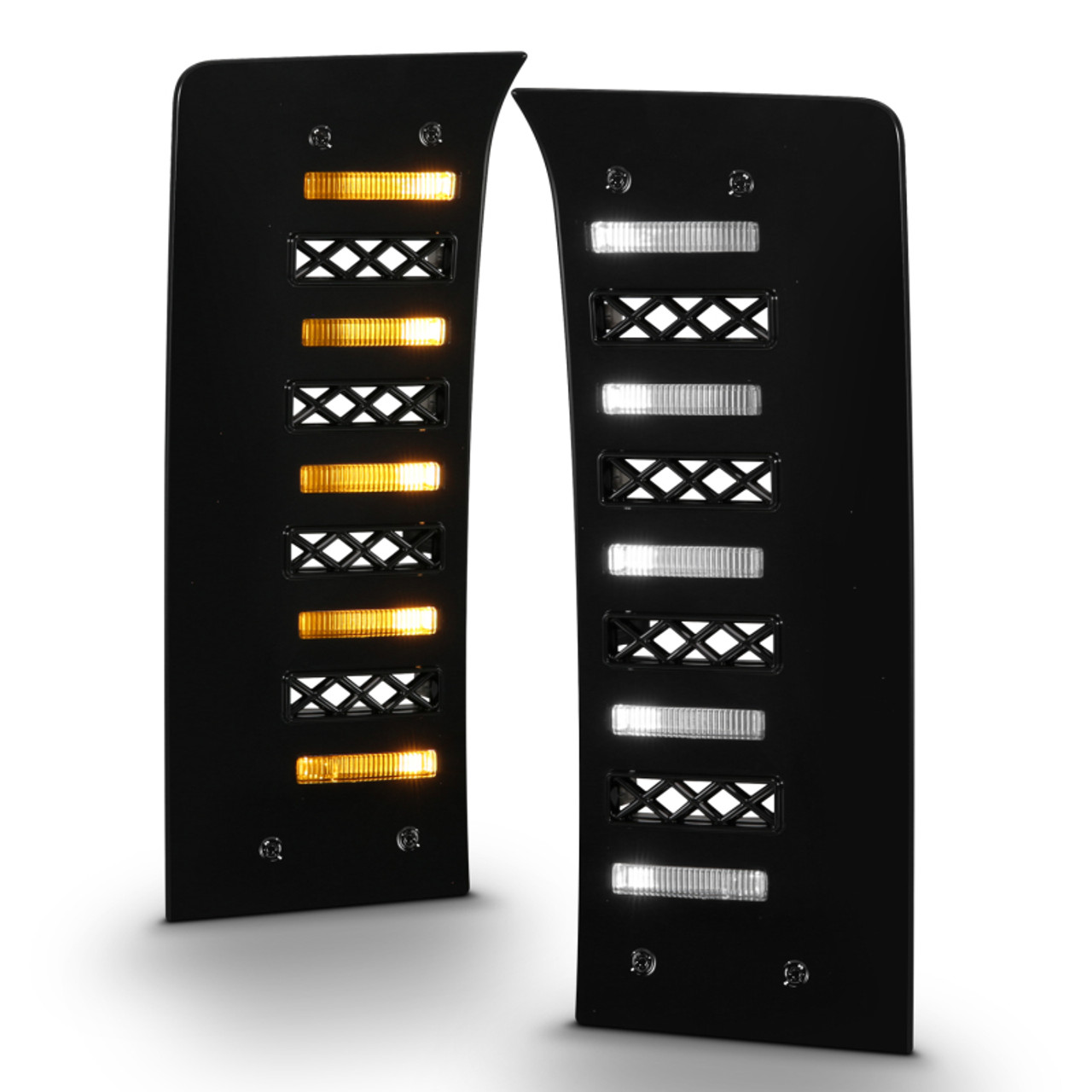 ANZO 22-24 Toyota Tundra (w/Factory LED Refl. & OE Bumper) Z-Series Full LED DRL Vent Lights - Pair - 511089X