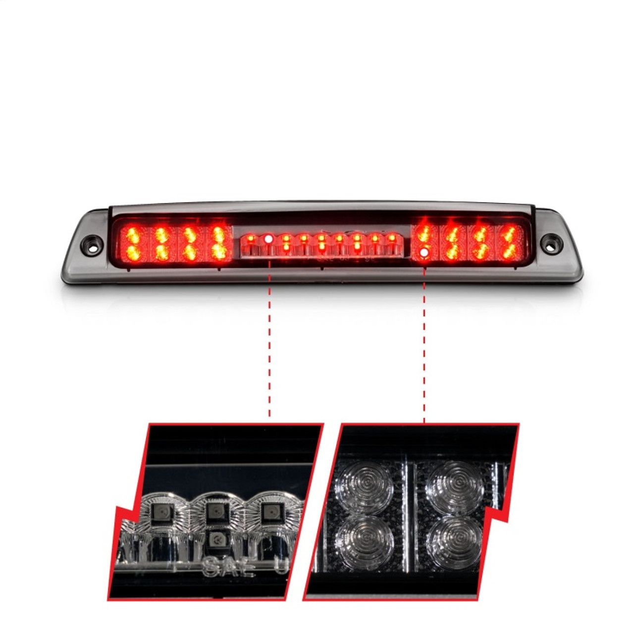 ANZO 1994-2001 Dodge Ram 1500 LED 3rd Brake Light Smoke - 531046