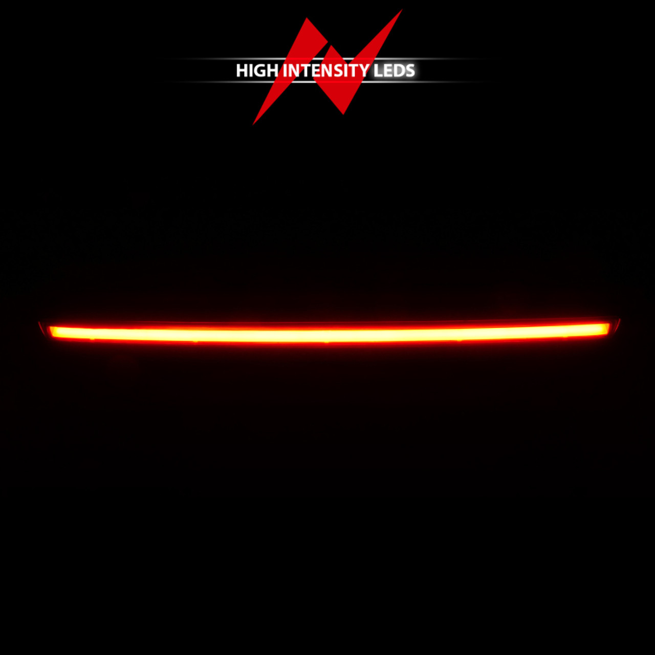 ANZO 2007-2014 Chevrolet Suburban 1500 LED 3rd Brake Light Black Housing Red Lens w/ Spoiler 1pc - 531110