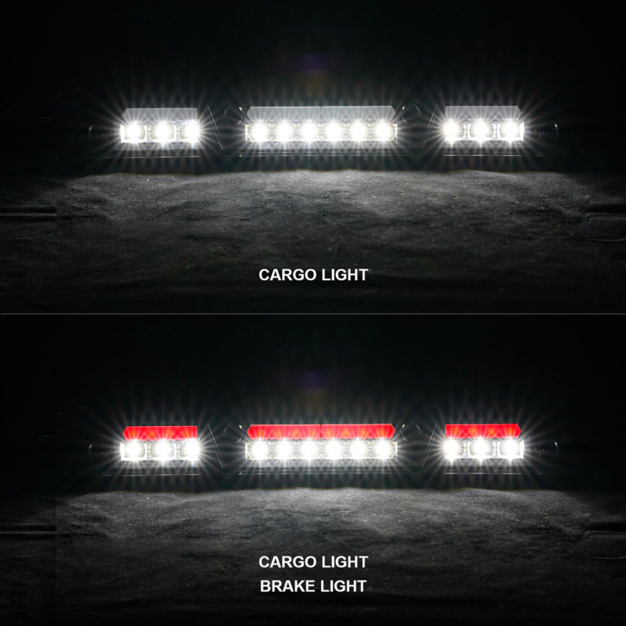 ANZO 15-20 Ford F-250 - F-550 LED Third Brake Light - Black Housing/Clear Lens - 531111
