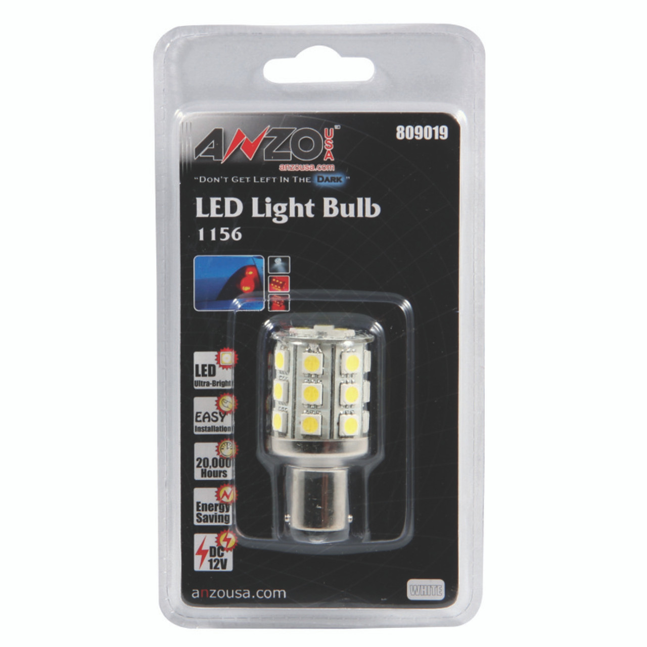 ANZO LED Bulbs Universal LED 1156 White - 24 LEDs 2in Tall - 809019
