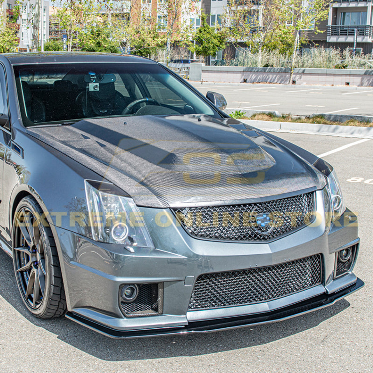 EOS Front Splitter - Gloss Black - Flat Style - 09-15 CTS-V