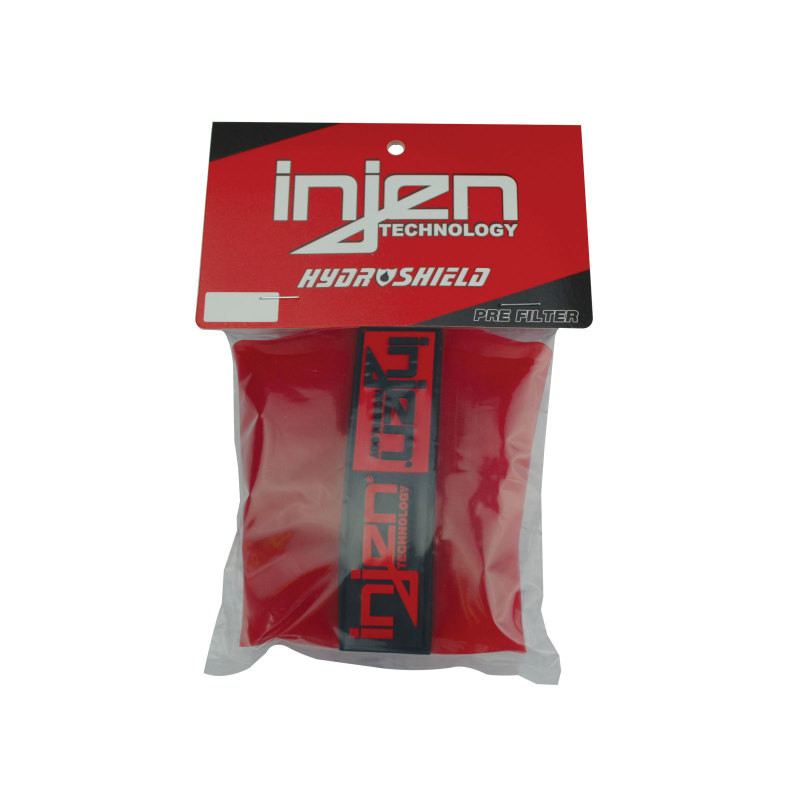 Injen Red Water Repellant Pre-Filter fits X-1015 X-1018 6.75in Base/5in Tall/5in Top - 1034RED