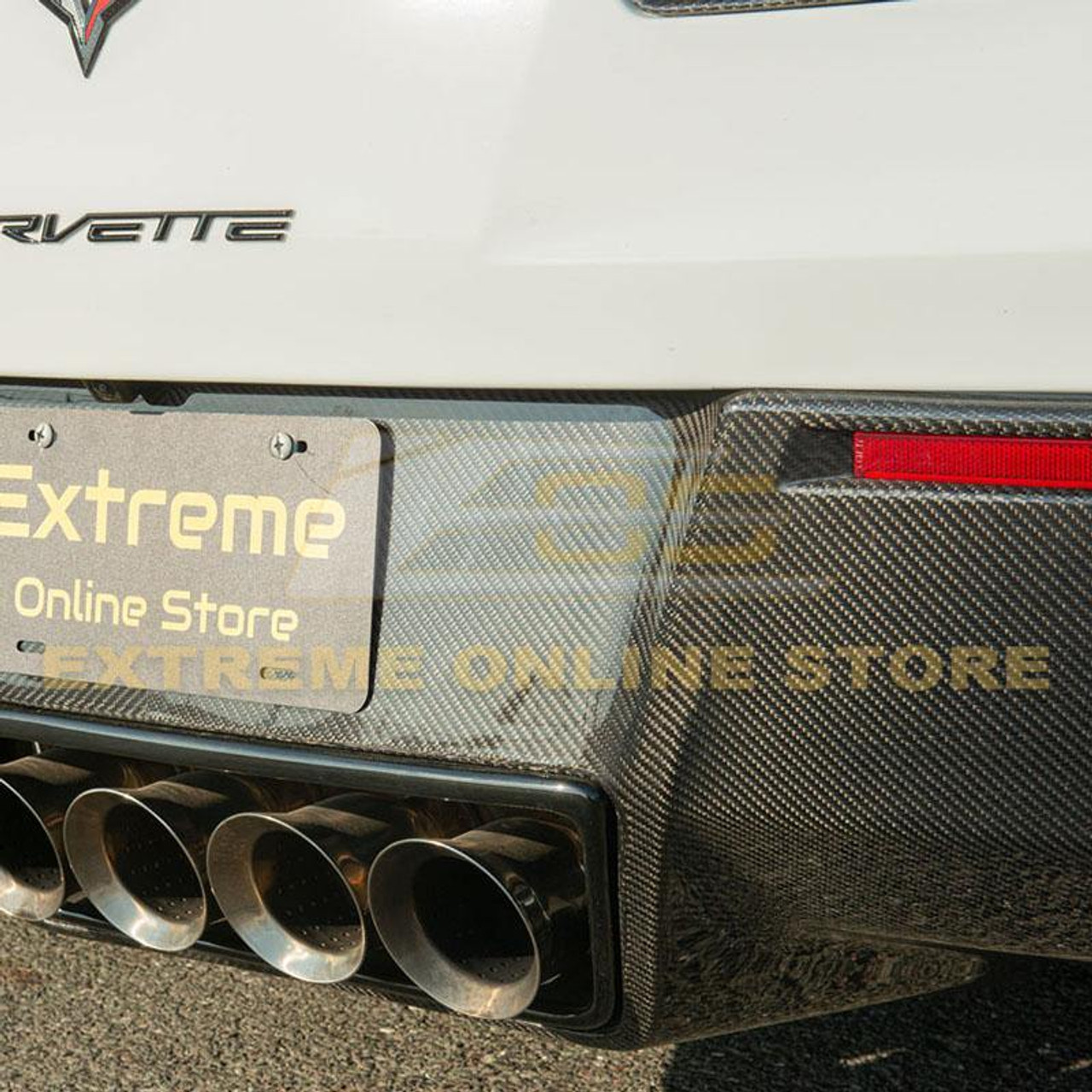 EOS Rear Bumper Diffuser - Carbon Fiber - C7 Corvette