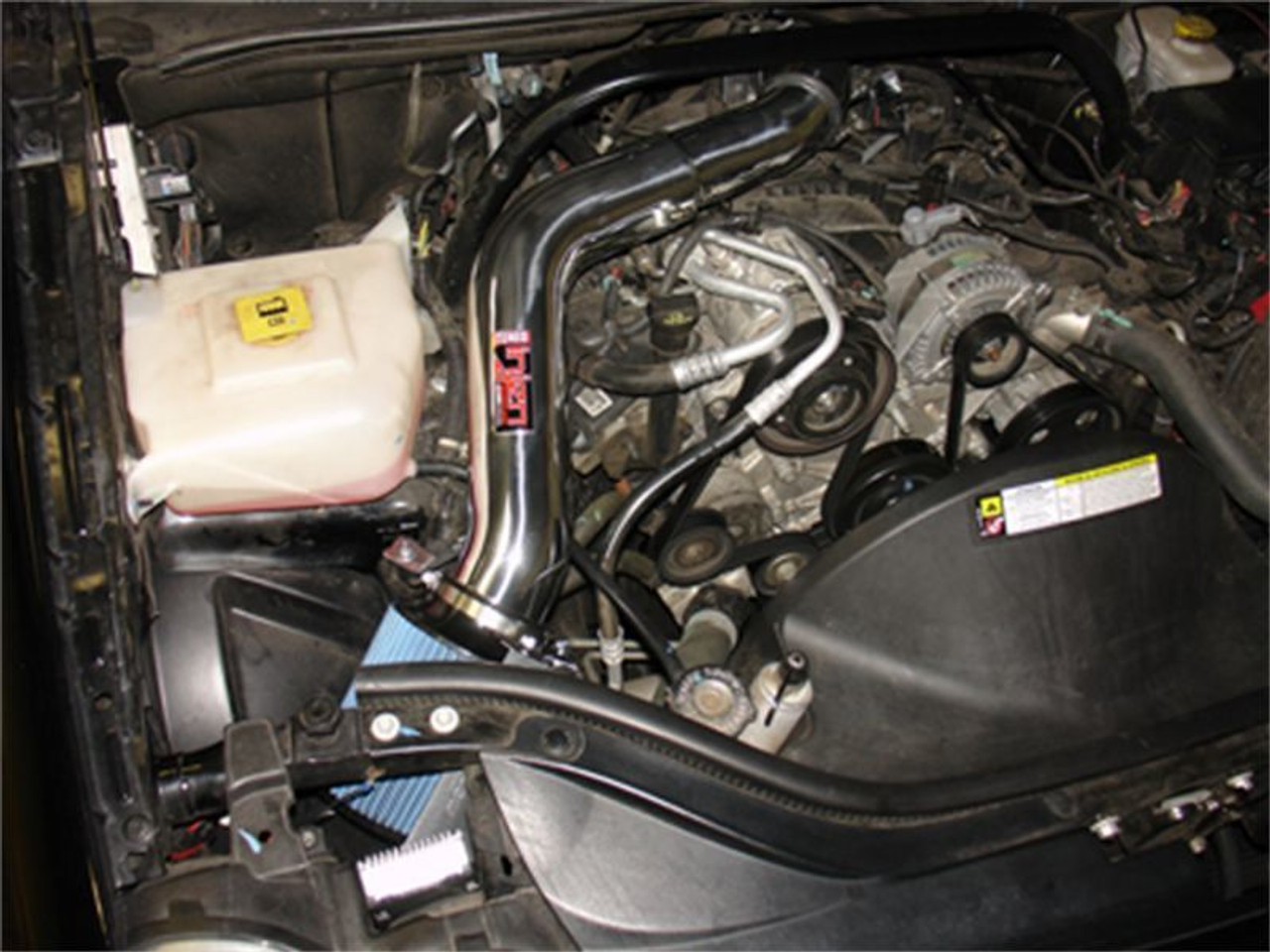 Injen 05-10 Grand Cherokee WK Wrinkle Bk Power-Flow Intake w/ MR Tech & Web Nano Fiber Dry Filter - PF5010WB