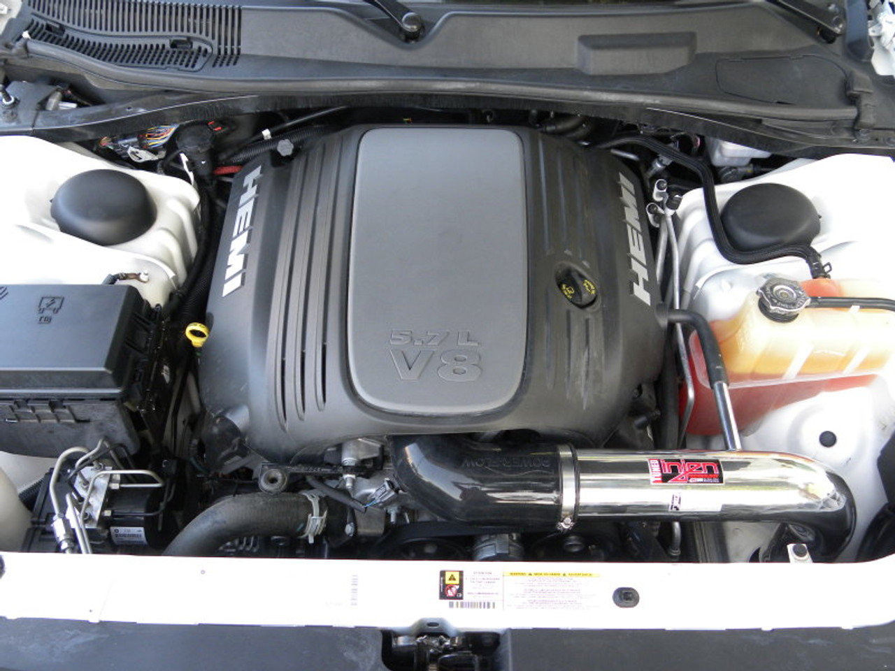 Injen 09-14 Dodge Challenger Hemi 5.7L V8 SRT-8 6.1L 5.7L V8 Polished Power-Flow Air - PF5061P