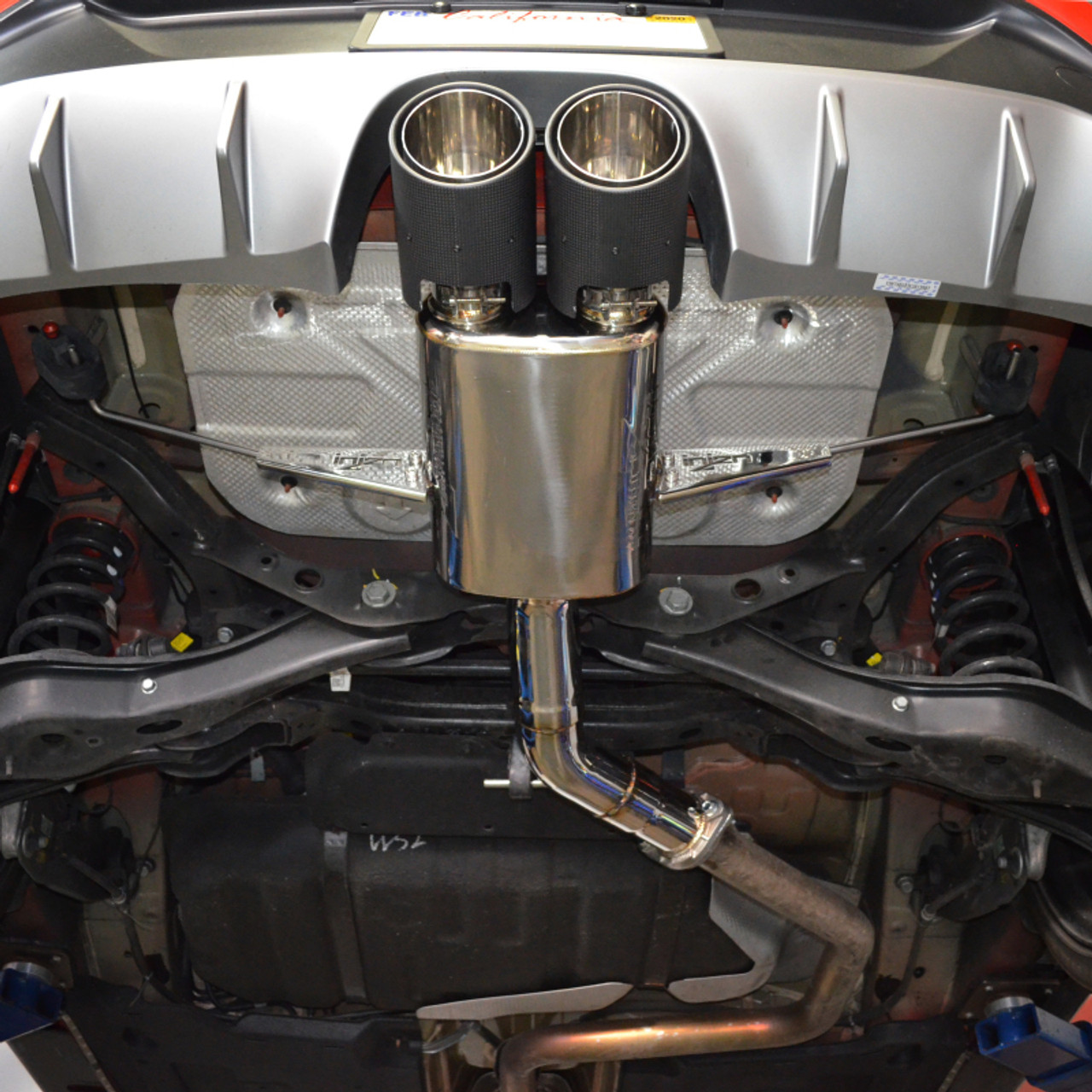 Injen 19-21 Hyundai Veloster L4 1.6L Turbo Performance Stainless Steel Axle Back Exhaust System - SES1342AB