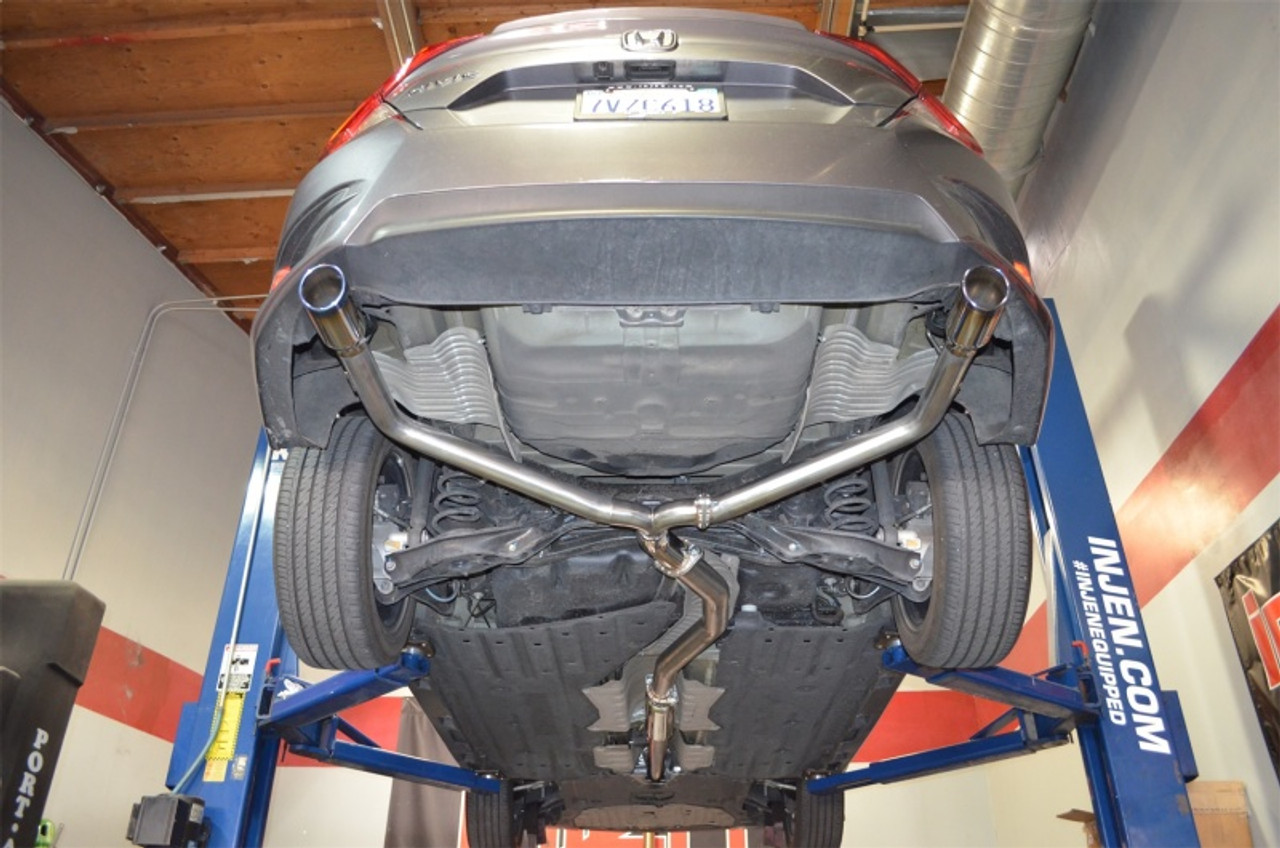 Injen 16-20 Honda Civic 1.5L Turbo 4Cyl (Sedan) 63mm SS Cat-Back Exhaust w/ Dual Burnt Titanium Tips - SES1572TT