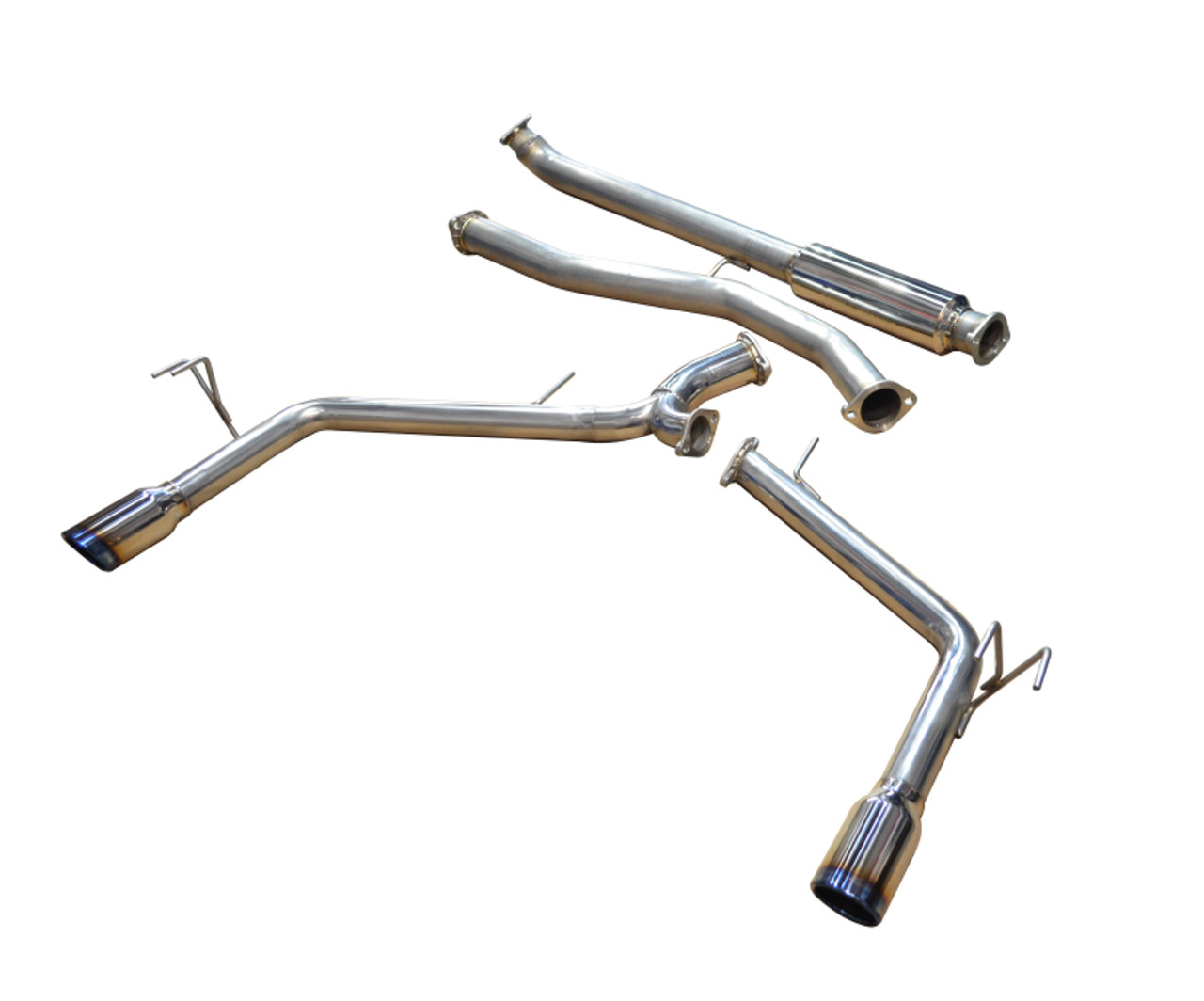 Injen 16-20 Honda Civic 1.5L Turbo 4Cyl (Sedan) 63mm SS Cat-Back Exhaust w/ Dual Burnt Titanium Tips - SES1572TT