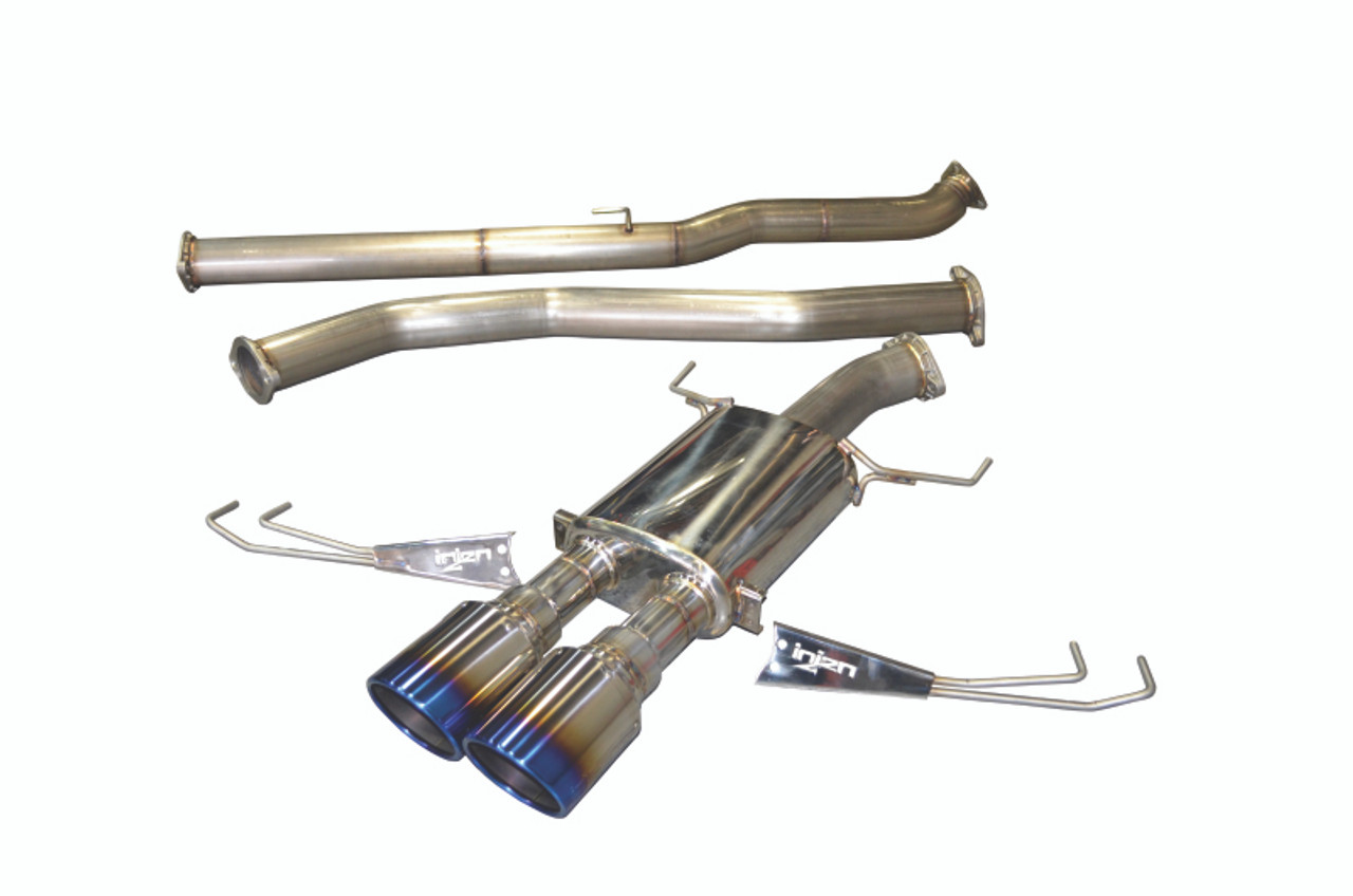 Injen 17-19 Honda Civic Type-R 3in SS Cat-Back Exhaust w/ Dual Burnt Titanium Tips - SES1582TT