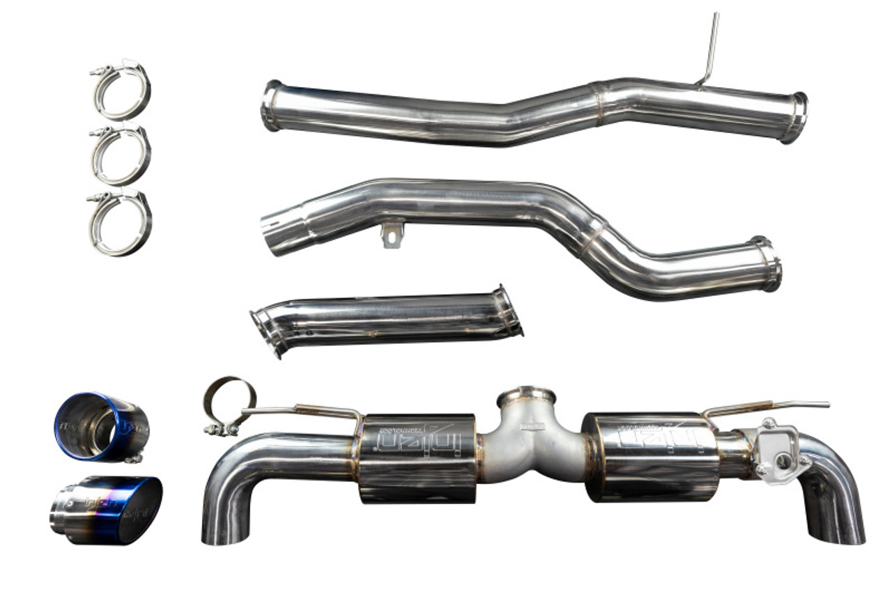 Injen 20-21 Toyota Supra 3.0L Turbo 6cyl SS Cat-Back Exhaust w/ Burnt Tips - SES2300TT