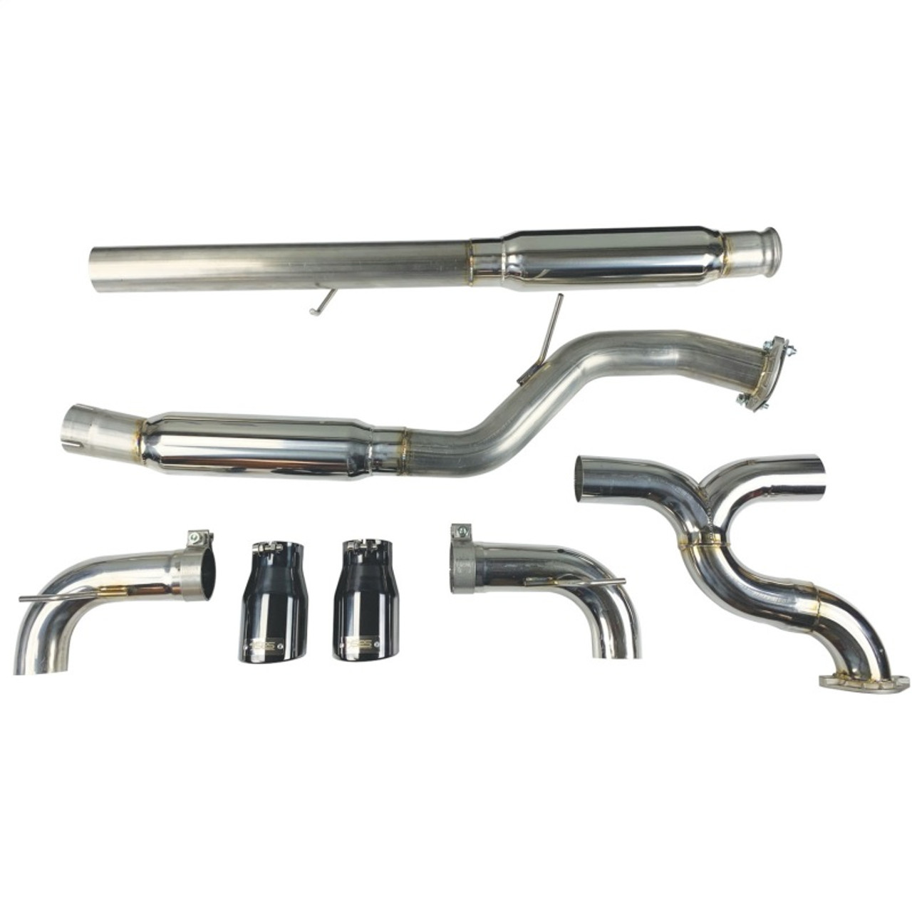 Injen 16-18 Ford Focus RS 3in Cat-Back Stainless Steel Exhaust w/ 4in Black Chrome Tips - SES9004