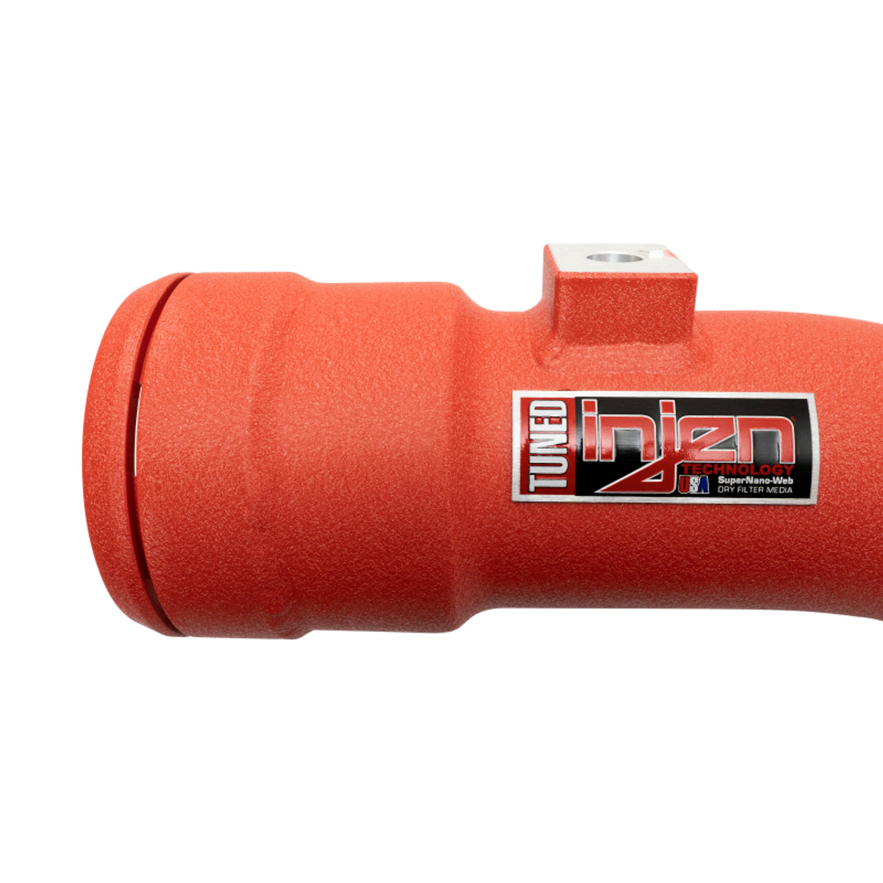 Injen 17-22 Ford F250/F/350/F-450/F-550 V8-6.7L Turbo Diesel Wrnkl Red Intercooler Cold Side Piping - SES9004ICPCWR