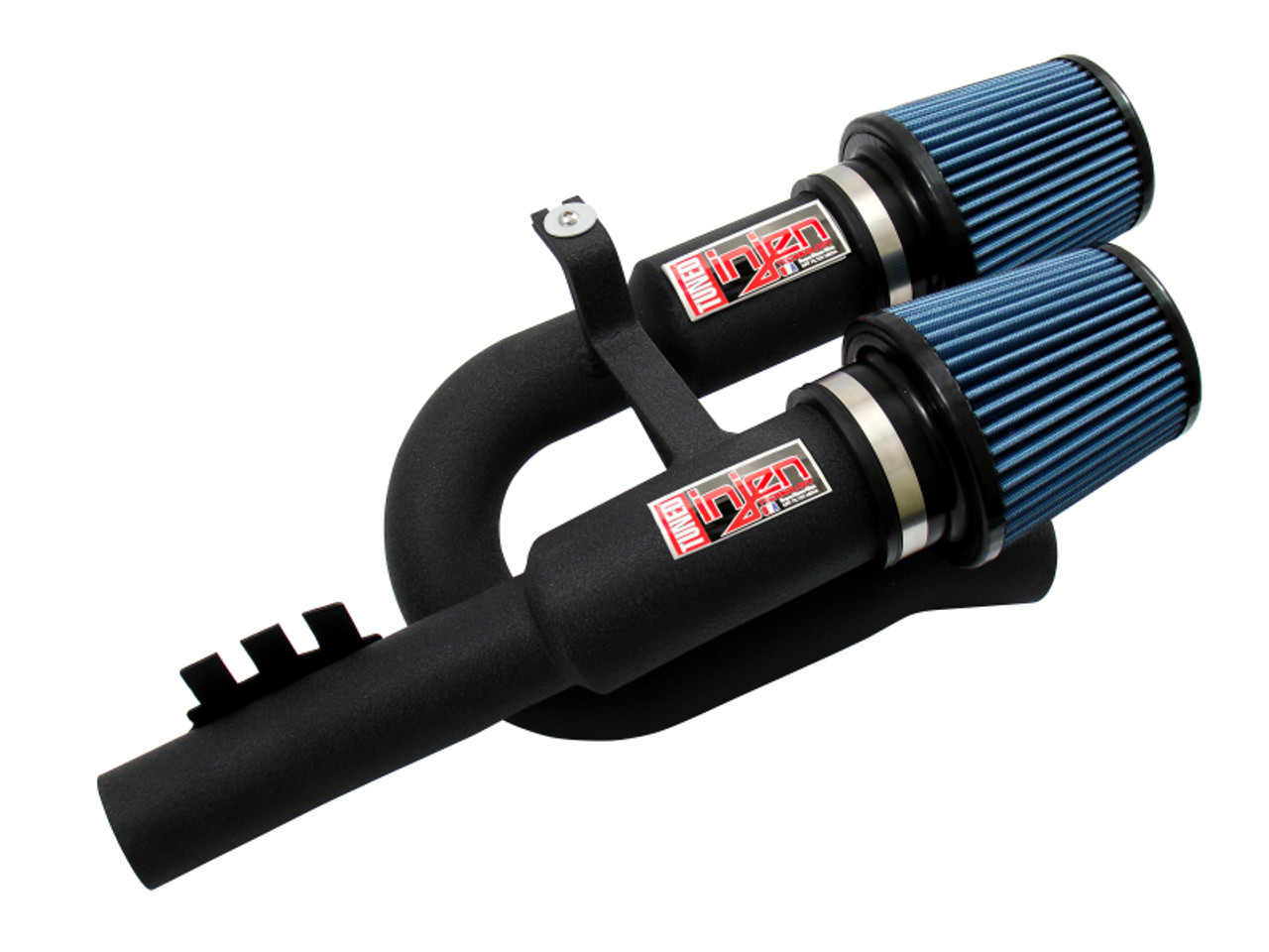 Injen 07-09 335i E92 / 08-09 135i E82 3.0L L6 Twin intake Wrinkle Black Short Ram Intake - SP1125WB