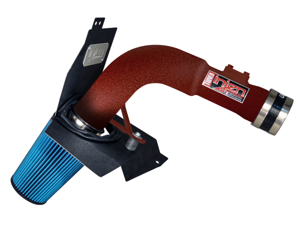 Injen 2015 Subaru STi 2.5L 4 Cyl (Turbo) Wrinkle Red Cold Air Intake w/ MR Tech and Heat Shield - SP1206WR
