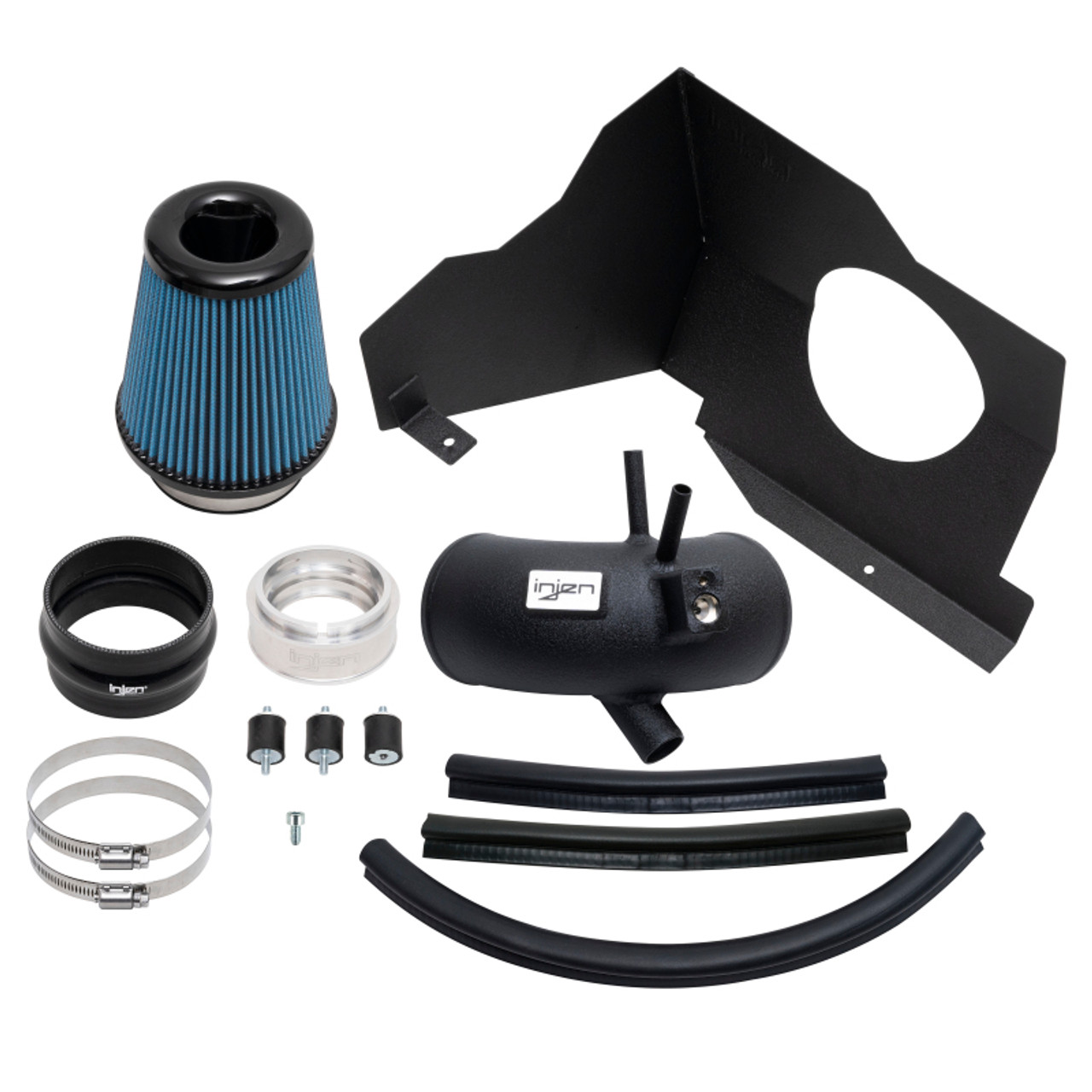 Injen 22-23 Kia Stinger 2.5L Turbo L4 Wrinkle Black Short Ram Tuned Intake System - SP1352WB