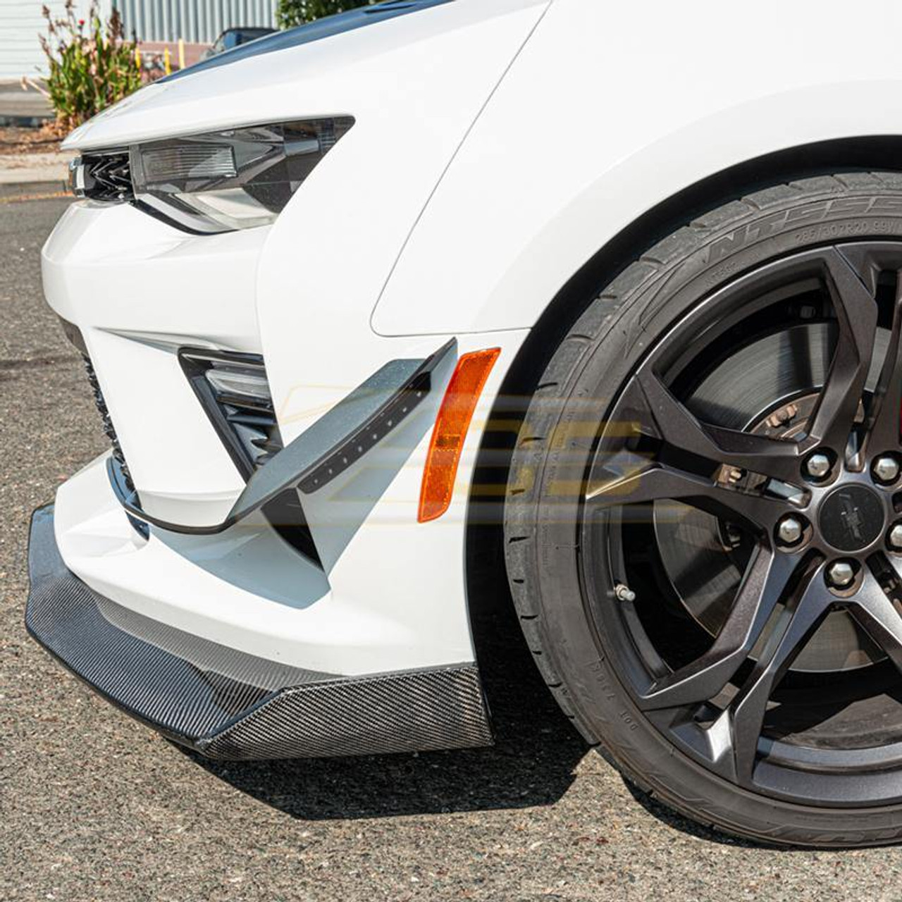 EOS ZL1 1LE Style Front Splitter - Gloss Black - 16-18 Camaro SS