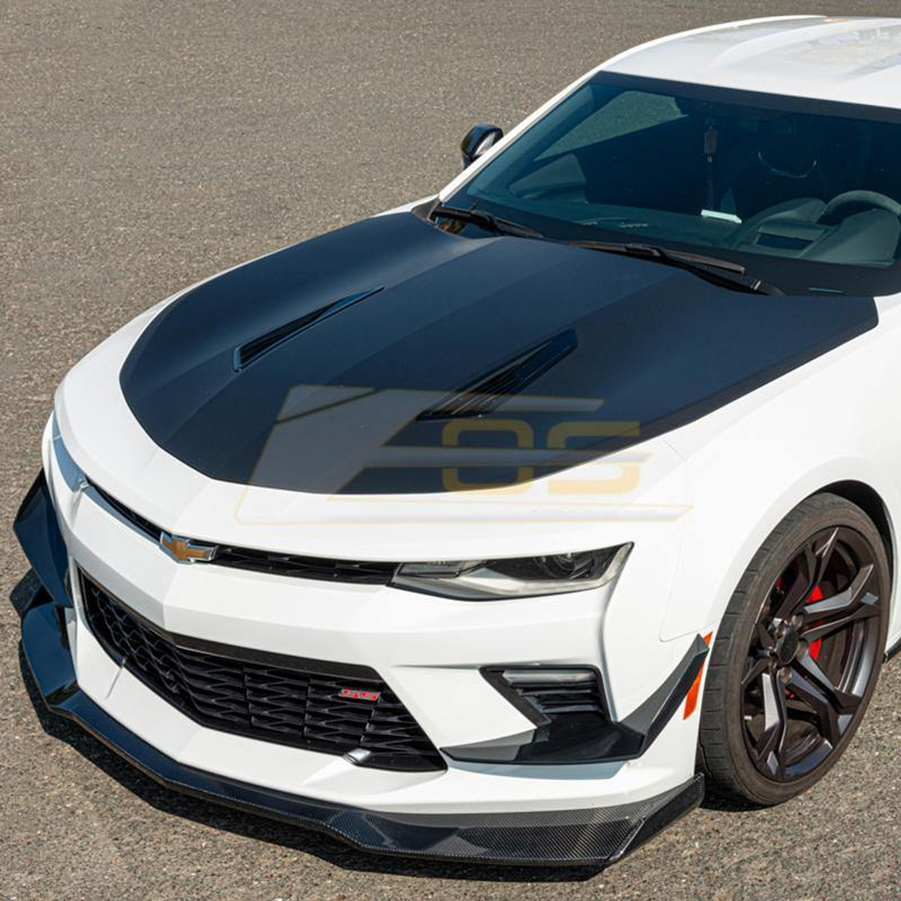 EOS ZL1 1LE Style Front Splitter - Gloss Black - 16-18 Camaro SS