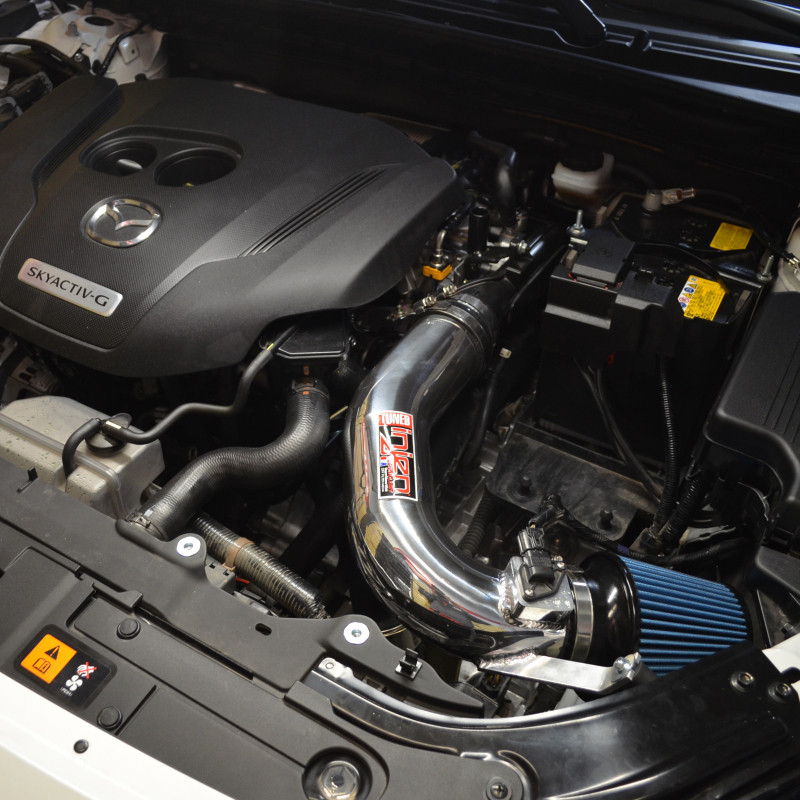 Injen 18-21 Mazda  6 L4-2.5L Turbo Polished SP Short Ram Cold Air Intake System - SP6074P Photo - Mounted