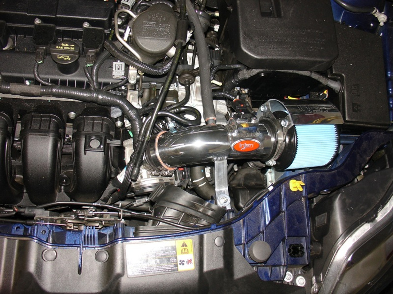 Injen 12 Ford Focus 2.0L 4cyl Black Air Intake w/ MR Tech, Web Nano-Fiber Dry Filter & Heat Shield - SP9000BLK