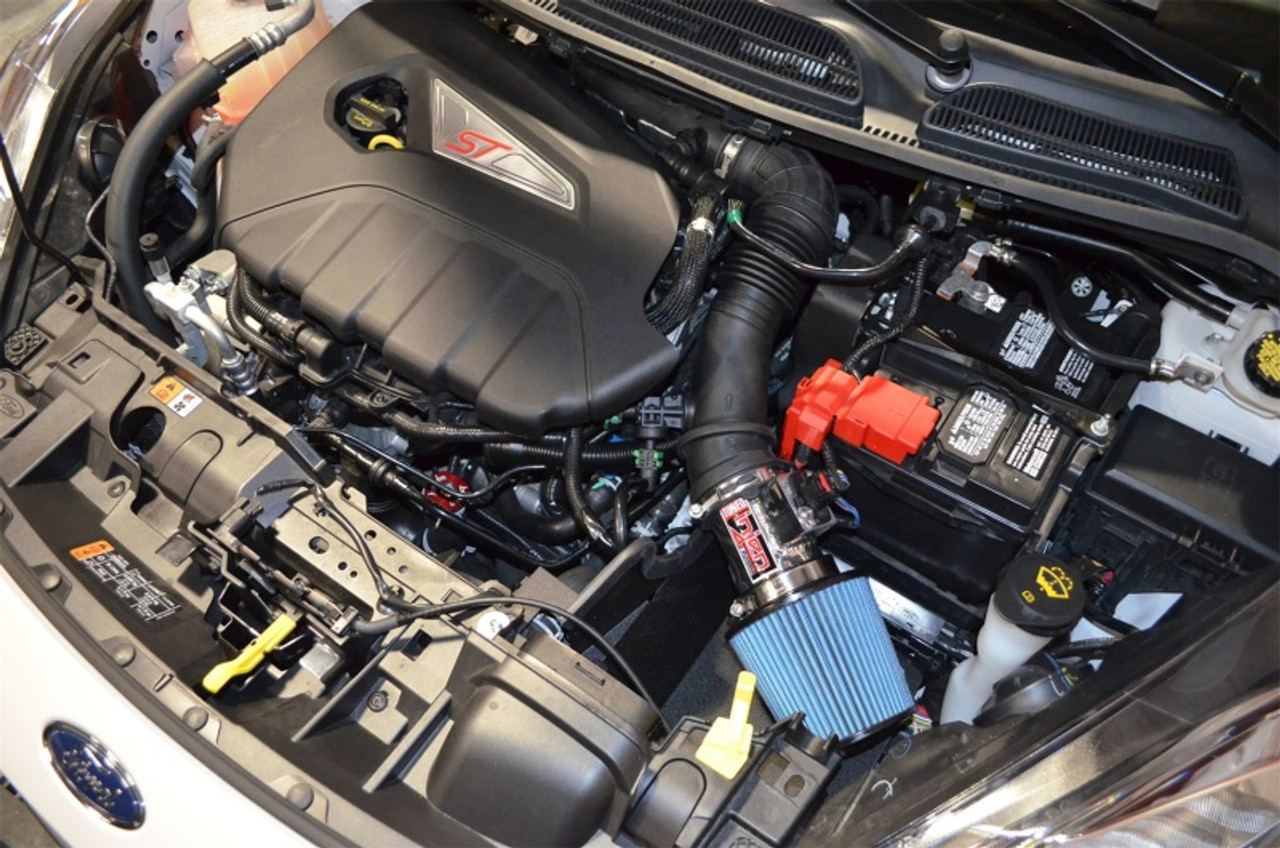Injen 16-19 Ford Fiesta ST 1.6L Turbo 4Cyl Wrinkle Black Short Ram Intake w/MR Tech - SP9018WB