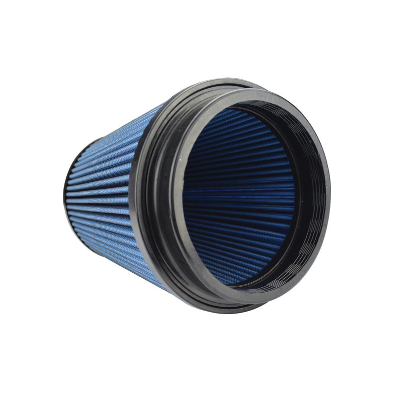 Injen NanoWeb Dry Air Filter 5.00in Inlet w/ShurLok 6.50in Base/ 5.00in Top w/ Barb Fitting - X-1099-BB