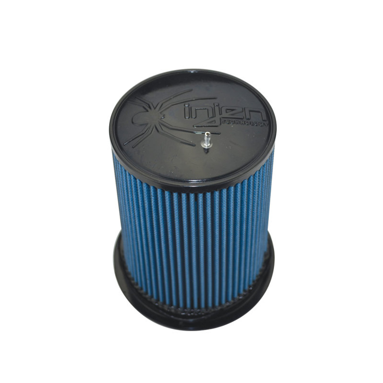 Injen SuperNano-Web Air Filter 5in Flange ID 7in Base/ 7.9in Height/ 5in Top/ Filter Monitor Nipple - X-1106-BB