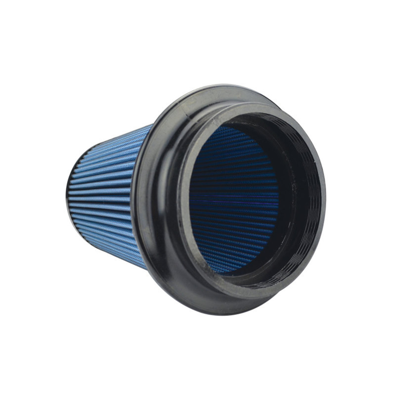 Injen SuperNano-Web Air Filter 5in Flange ID 7in Base/ 7.9in Height/ 5in Top/ Filter Monitor Nipple - X-1106-BB