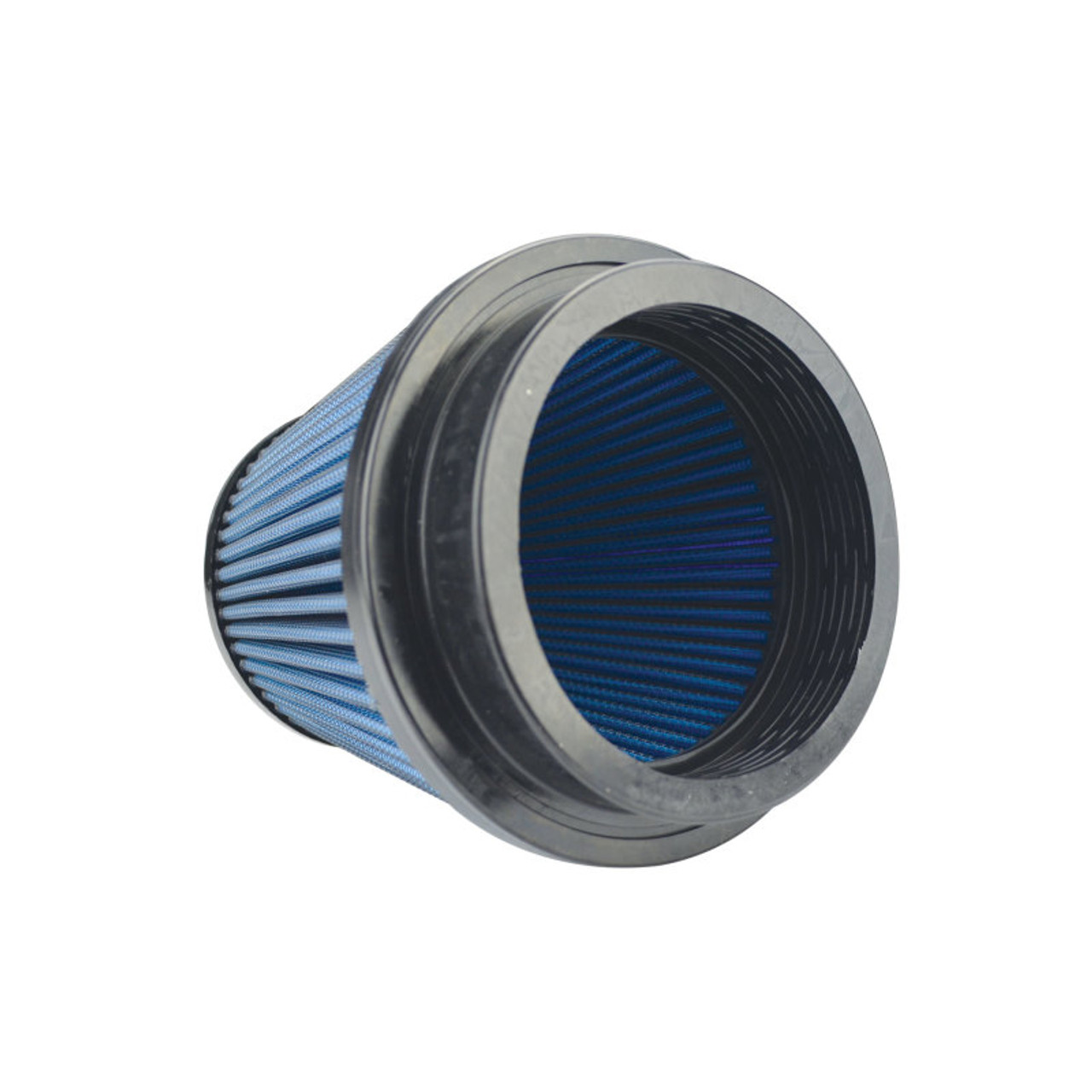 Injen NanoWeb Dry Air Filter 4in Flange ID / 5.5in Base / 5.4in Height / 4in Top - X-1128-BB