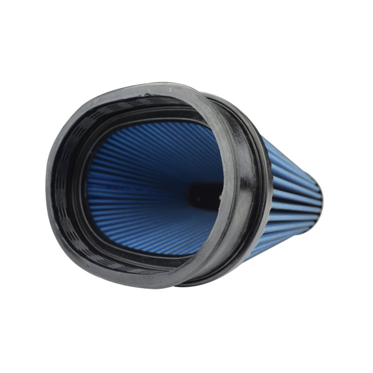 Injen NanoWeb Dry Air Filter 6.7x4.54in Oval ID / 7.7x5.7in OD / 5.55in Height / 7x2.75in Top - X-1129-BB