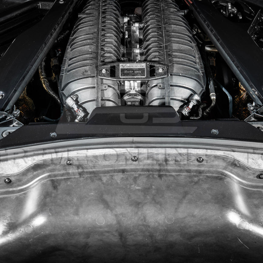 EOS Engine Bay Panel Cover 3 Piece Version - Carbon Flash Metallic - C8 Corvette Coupe (EC-725-V2-FRP)