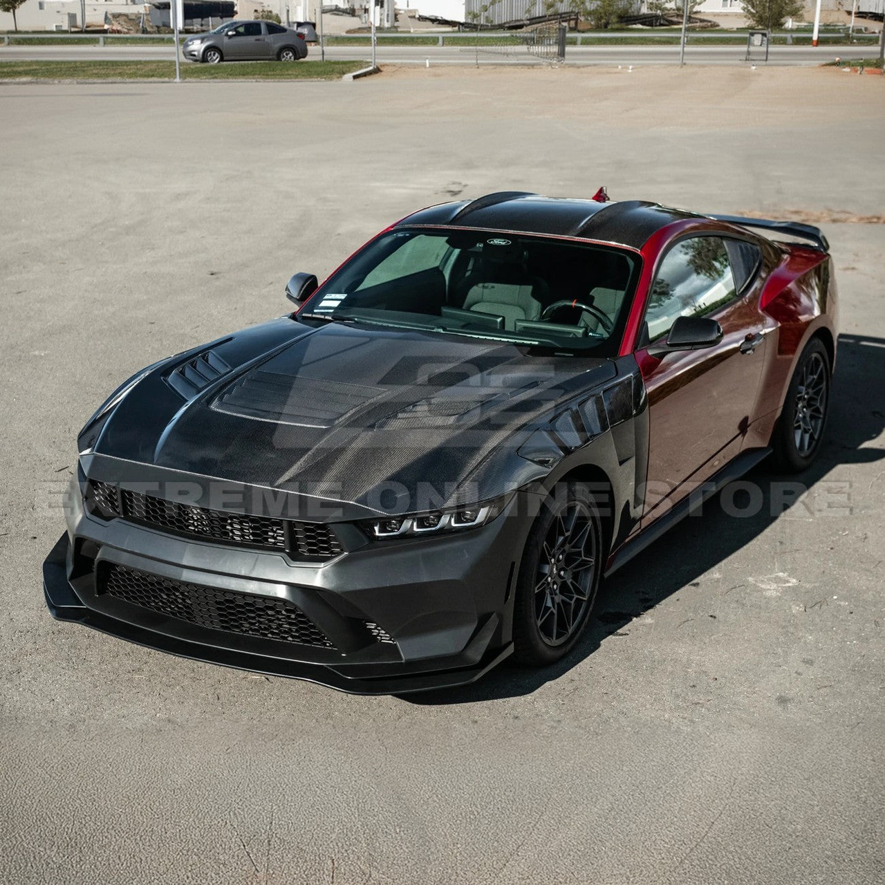 EOS GTD Style Front Bumper Conversion - 2024+ Ford Mustang S650 (FBP-GTD-24UP)