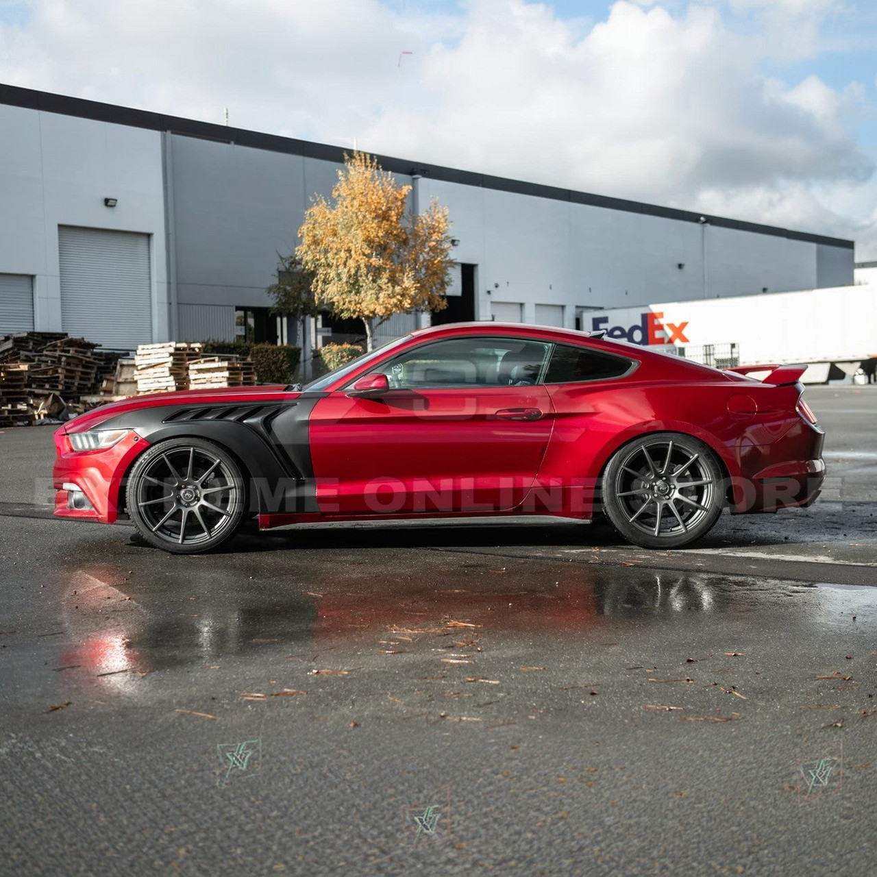 EOS Aluminum Front Fenders GTD Style - 15-17 Ford Mustang (FENDER-1247-ALU)