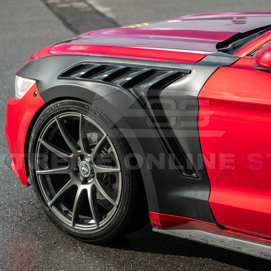 EOS Aluminum Front Fenders GTD Style - 15-17 Ford Mustang (FENDER-1247-ALU)