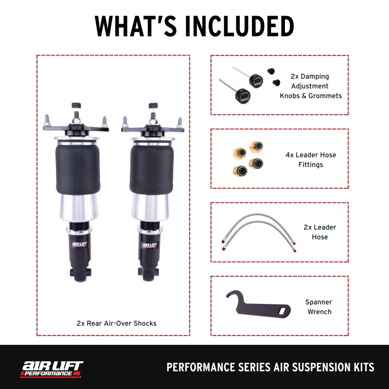 Air Lift Performance 15-21 Subaru WRX (VA) / 15-21 Subaru WRX STI (VA) Rear Air Suspension Kit - 76501 Photo - out of package