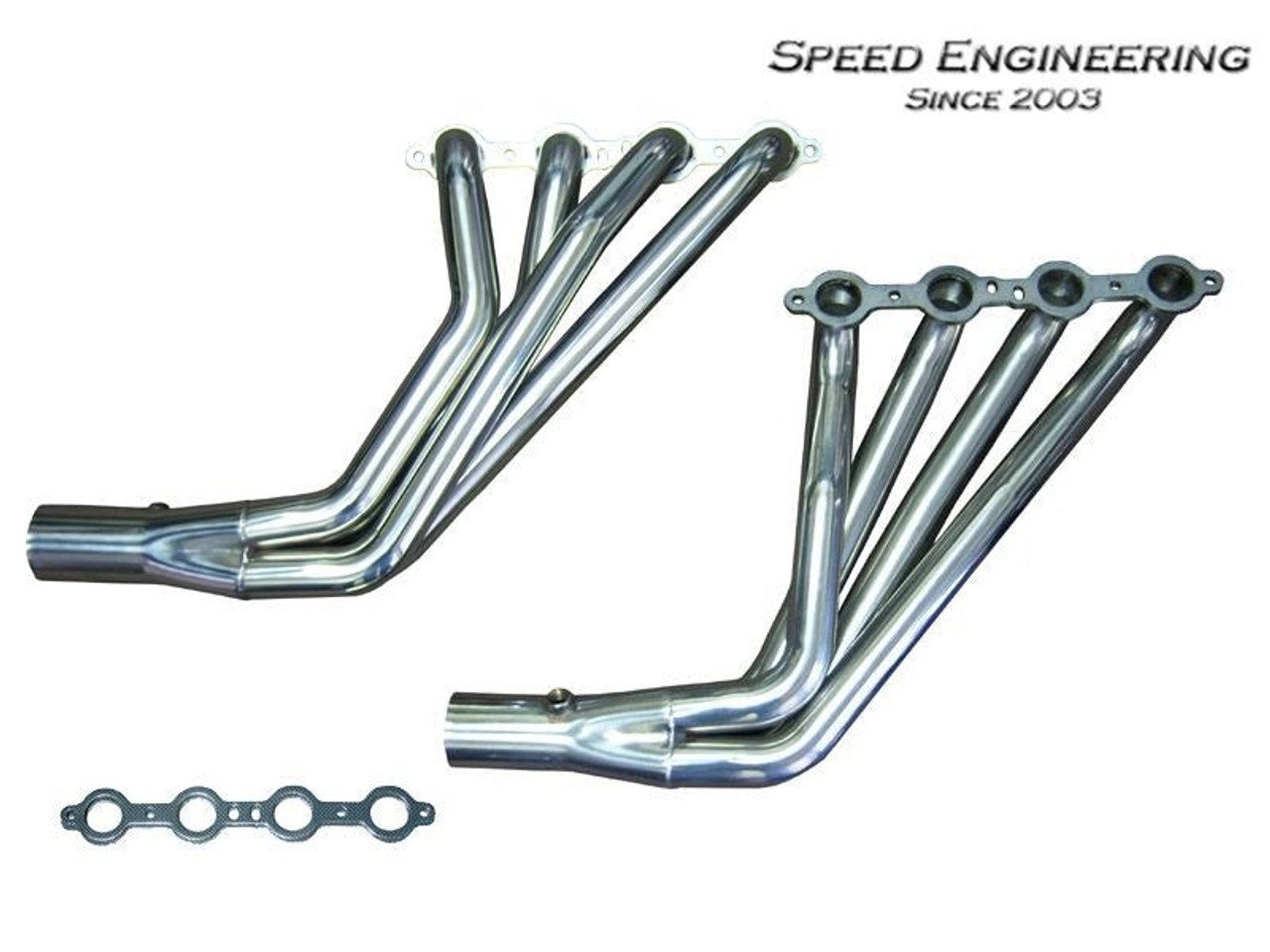 Speed Engineering - 1 7/8" Long Tube  Headers w. Connection Pipes- Gen 5 Camaro