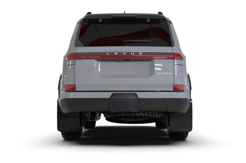 Rally Armor 24-25 Lexus GX 550 Luxury Premium Black Mud Flap - Silver Logo - MF162-UR-BLK-SIL User 1