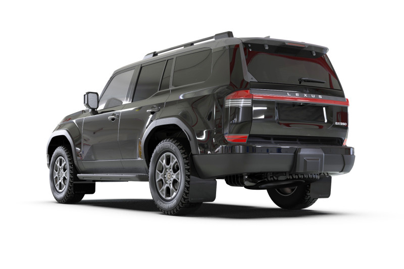 Rally Armor 24-25 Lexus GX 550 Luxury Premium Black Mud Flap - Silver Logo - MF162-UR-BLK-SIL User 1