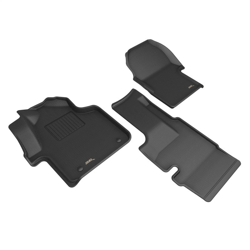 3D MAXpider 19-25 Mercedes-Benz Sprinter Van w/ Bucket Seats Kagu Front Row Floor Liner - Black - L1MB19511509 Photo - Primary