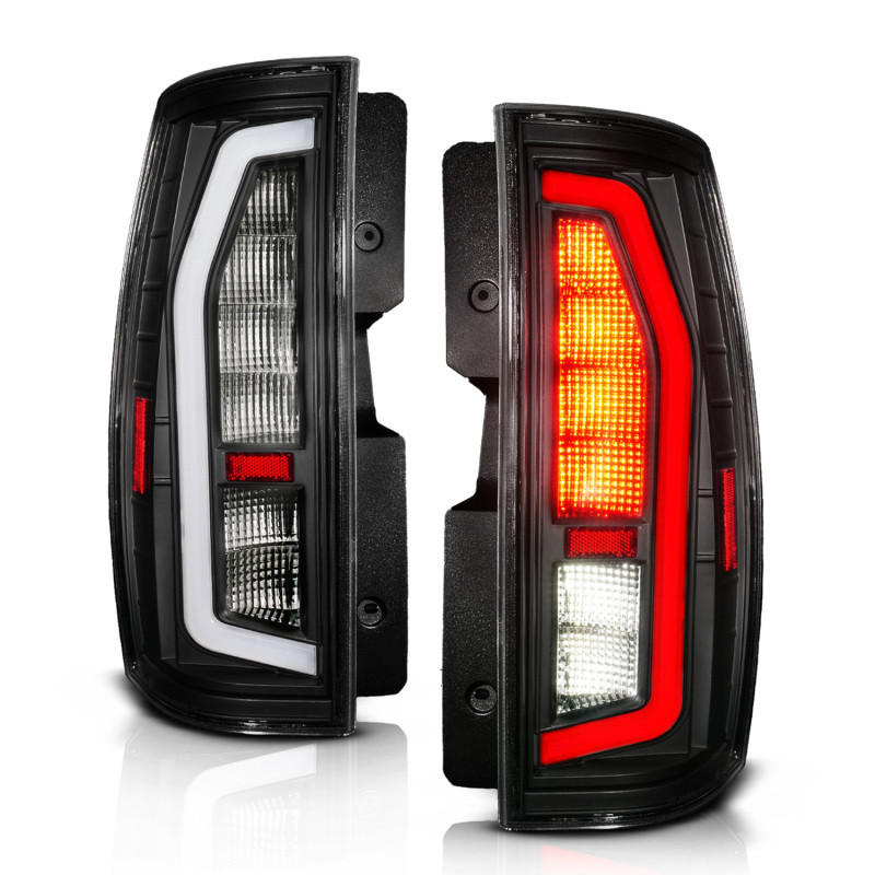 Anzo 07-14 Chevrolet Suburban / 07-14 GMC Yukon Black Full LED Tail Light Plank Style w/ Clear Lens - 311487 Photo - Unmounted