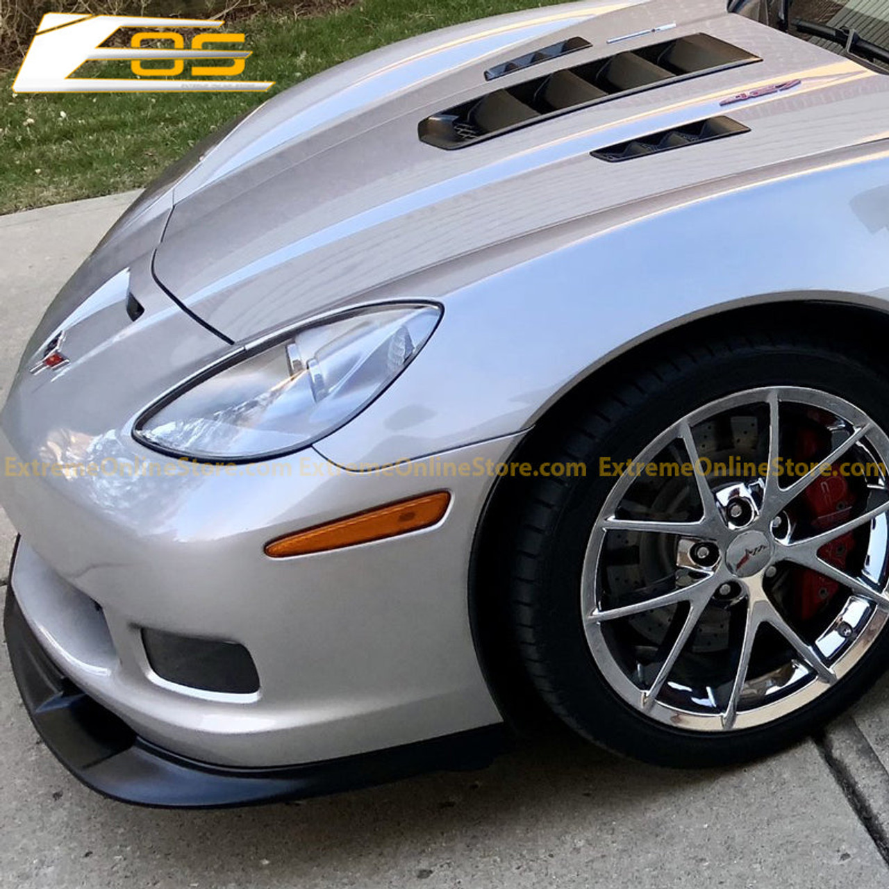 EOS Front Splitter - Matte Black - C6 GS / Z06 / ZR1